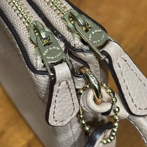 Coach Medium Double Corner Zipper Wristlet Pale Pink with Hang Tag NWOT - Picture 8 of 13